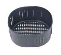 Panier de remplacement pour friteuse, noir, acier inoxydable, antiadhésif | Panier de cuisson pour friteuse à enlèvement facile des aliments, utilisation dans le pain ou le gâteau avec un filet de fond