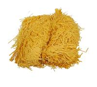Panier de Remplissage, Remplissage de 500g Râpeaux Raffia Raffia Paper Léger Boîte sans Odor Couleur Vive Décoration Home Packaging Filler Shred Paper pour DIY (jaune vif)
