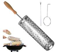 Panier De Rôtissoire Roulant | Accessoire de Cuisine en Acier Inoxydable avec Poignée Amovible,Panier De Barbecue À Rotation - Cadeau pour Homme Papa Anniversaire Cuisine en Extérieur Camping