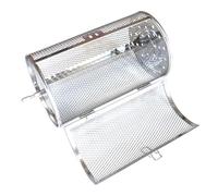 Panier de rôtissoire - Tambour à rôtir en acier inoxydable, de cuisson rotatif, rôtissoire multifonctionnelle | Cage en maille résistante à la chaleur pour noix, grains de café, légumes