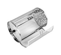Panier De Rôtissoire Tambour En Acier Inoxydable - Cage De Torréfaction Rotative Pour Four Et Barbecue | Grille De Cuisson Pour Café, Noix, Frites Et Cacahuètes, Tournebroche Robuste Avec Porte Mobile