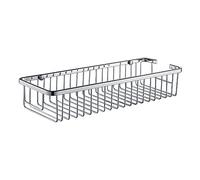 Panier de salle de bain carré en acier inoxydable 304 pour douche et cuisine - Étagère d'angle chromée pour économiser de l'espace