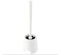 Panier de salle de bain en plastique blanc avec support de brosse à dents et brosse de nettoyage, nizer polyvalent pour la maison, solution de rangement hygiénique pour brosses à dents et rouleaux