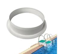 Panier de skimmer avec anneau en acier pour piscines encastrées, pièces de piscine - Fixation pour utilisation externe et interne sur tuyaux pour piscines - Utilisation du jardin et de l'extérieur