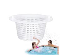 Panier de skimmer de piscine - Panier à tamis de piscine avec poignée - Outil de nettoyage flottant pour l'entretien de la piscine privée et commerciale