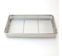 Panier de stérilisation en Acier Inoxydable 304 avec poignée, Plateau perforé en Maille pour Instruments chirurgicaux, médicaux et dentaires