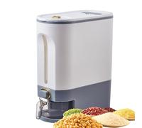 Panier de stockage de céréales - Conteneur de nourriture hermétique, boîte de distributeur de marchandises sèches | Couvercle marqué par avec tasse de mesure, organisateur de d