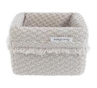Panier de toilette Happiness Urban Taupe-Ecru (18 x 18 cm)