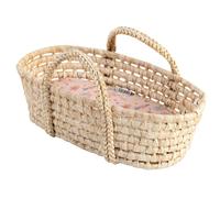 panier de transport de poupées howa panier de transport de poupées "mini flowers" en gazon avec matelas pour poupées jusqu'à 50 cm 1406