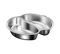 Panier De Vapeur En Acier Inoxydable - Insert Du Plateau Divisé | Pot Polyvalent Avec Compartiments, Poignée Ergonomique Et Conception Anti-calcul Pour Les Légumes, Fruits Mer, La Préparation Des