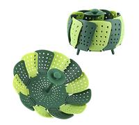 Panier de vapeur télescopique, 2pcs Velleur de vapeur à vapeur à vapeur pliable à haute température Vue de cuisinière de cuisinière pour un pot de taille variable