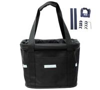 Panier de vélo, 10 kg storng Poulot de vélo Pliable Panier Devant, Transporteur Chien Amovible pour Guidon, Lavable en Machine