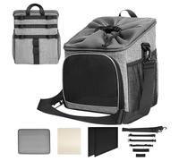 Panier de vélo à chiens respirant - Sac à animal de guidon détachable léger, transporteur de vélos pour voyager | Camping, épicerie, roulement en montagne, aventures en plein air, plage, cyclisme quot