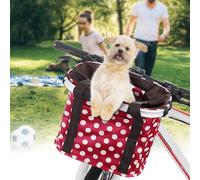 Panier De Vélo À Guidon Pliable, Résistant À L'usure, À Dégagement Rapide, Sacoche De Transport Pour Animal De Compagnie, Chien, Chat