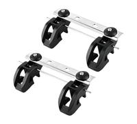 Panier de vélo à montage arrière 2 pièces épais à dégagement rapide | Support de montage pour panier de vélo pliable en montagne, vélo, trajets en plein air