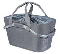 Panier de vélo arrière Basil 2Day - Avec plaque d'adaptation MIK 22l gris en polyester
