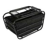 Panier de vélo arrière, Panier de vélo en Fil métallique Robuste pour Chien, kit d'installation Facile avec Sac Doublure, Porte-Animaux en Acier pour Chien, Chat, Marchandises Moins 6 LB, po