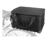 Panier de vélo arrière stable et pliable avec filet à bagages-Panier pour chien-Pour porte-bagages-En métal