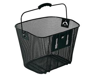 Panier de vélo avant avec support démontable Bellelli Noir