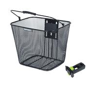 Panier de vélo avant - Basil - Bilbao - Acier - Noir - Fixation Klickfix
