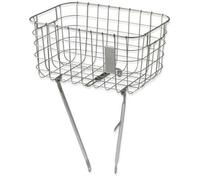 Basil Panier de vélo Robin – Unisexe adulte, argent, 10 kg
