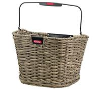 Panier de vélo avant structure osier sans adaptateur Klickfix Marron