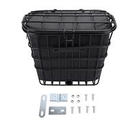 Panier de Vélo Corbeille de Rangement Accessoire de Bicyclette Sacoche de Guidon avec Doublure Étanche en Fer Adapté pour Les Courses et Le Cyclisme, ArriÈre