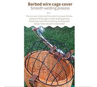 Panier de Vélo en Osier Panier de Vélos Durables pour Animaux Avant pour Les Petits Chiens et Les Chats avec Couverture Métallique, Appropriée, Tissée à la Main à L'extérieur (Couleur Miel)