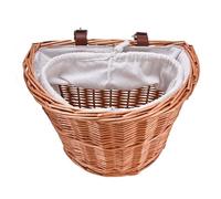 Panier De Vélo en Osier - Porte-Animal À Guidon Tissé À La Main, Sac De Voyage pour Chien Et Chat | (1 Pièce) Panier De Cyclisme Traditionnel en Saule pour Vélos De Banlieue en Plein Air pour Ho
