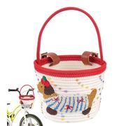Panier de vélo enfant pratique Rangement de selle en corde de coton tressé