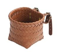 Panier de vélo - Panier de rangement en rotin | Accessoires de vélo avec sangle réglable, sac de cyclisme lavable pour livres, camping, collations, piscine, voyage, scooter, papeterie, tricycle,