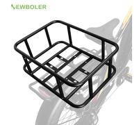 Panier de vélo panier de vélo arrière avec doublure, panier de vélo arrière amovible en métal, panier arrière de vélo robuste pour la plupart des vélos Big-Bag and Basket