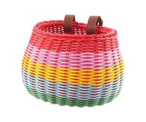 Panier De Vélo - Panier De Vélo Sur Guidon Pour | Accessoires De Cyclisme Détachables Tissés Montés Sur Guidon Pour Voyage Pique-nique Plage Parc Extérieur École Aire De Jeux Arrière-cour Et B