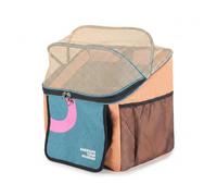 Panier de vélo pour Chien et Porte-Animaux, Porte-Chat Convertible à dégagement Rapide pour vélos/vélos électriques, Multifonctionnel comme Sac à Dos, Sac Main et lit, Orange.
