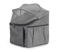 Panier de vélo pour Chien, Panier de vélo pour Animaux Compagnie avec Boucle à dégagement Rapide, Porte-Chat Multifonctionnel pour Sac à Dos, Sac Main et lit Repos intérieur, Gris.