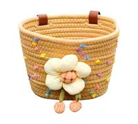 Panier De Vélo pour Grande Capacité en Corde De Coton Tressée À La Main