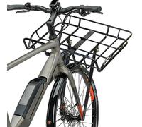 Panier de vélo - Support de Rangement Amovible en métal avec vis - Noire - Solution de Transport de Marchandises pour VTT de Course - Organiseur - Design de Montage Rapide avec