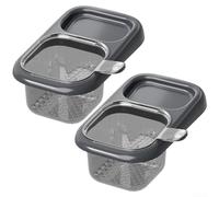 Panier de vidange compatible avec les éviers de cuisine standard pour filtrer les particules alimentaires et les feuilles de thé lors de l'utilisation (gris)