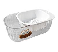 Panier De Vidange De Cuisine - Bol Double Couche, Passoire À Rinçage Rapide, Récipient De Lavage Domestique | Panier Rotatif Léger, Outil Pour Un Nettoyage, Préparation De Salade De Fruits Et