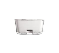 Panier de vidange de cuisine en plastique à double couche Passoire empilable Panier à tamis pour le trempage et le lavage
