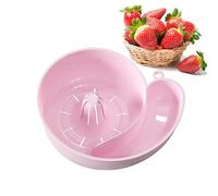 Panier De Vidange D'escargots - Bol De Lavage Des Fruits En Rotation | 2025 Végétal Rotatif Automatique Rondelle De Légumes Et De Fruits Portable Pour Le Camping De Pique-nique À La Maison (Rosa)