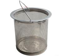 Panier de vidange d'évier de cuisine en acier inoxydable, trous denses de 2 mm pour une filtration efficace, débit d'eau rapide, bords lisses et sûrs, construction robuste de 95,8 g, taille 134,5 mm