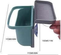 Panier de vidange d'évier suspendu Boîte de rangement détachable Porte-éponge d'évier Étagère d'évier Crépine suspendue Organisateur