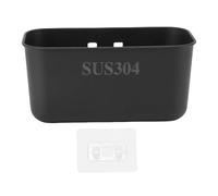 Panier de vidange en acier inoxydable, passoire d'évier suspendue multifonction pour filtre à déchets de cuisine et lavage des légumes et des fruits (Noire)