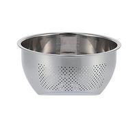 Panier de vidange en acier inoxydable, tamis à riz, égouttoir à légumes épais, panier à riz de cuisine avec fond incliné pour laver les fruits, les céréales, les pâtes, argent 376g (304-Petite taille