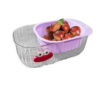 Panier De Vidange En Couches - Crépine Multifonction, Bol De Rinçage De Cuisine, Récipient De Lavage Rotatif | Système De Séparation D'eau Pour Un Nettoyage Rapide De La Préparation De Salade