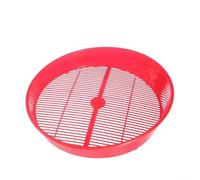 Panier de vidange et tamis pour un lavage efficace des baies, légumes, pâtes, outil de cuisine essentiel pour les chefs à domicile (rouge)