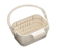 Panier de vidange extensible pour évier - Passoire à déchets alimentaires de cuisine - Support télescopique avec cadre réglable - Outil de rangement pour filtre d'évier - Collecteur de déchets de