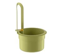 Panier de vidange pour évier, passoire, panier de rangement d'angle, 14,2 x 8,3 x 20,2 cm, égouttoir de cuisine multi-usage, triangulaire, gris, pâtes, légumes, fruits, accessoire de lavage simplifié