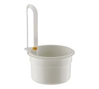 Panier de vidange pour évier, passoire, panier de rangement d'angle, 14,2 x 8,3 x 20,2 cm, égouttoir de cuisine multi-usage, triangulaire, gris, pâtes, légumes, fruits, accessoire de lavage simplifié